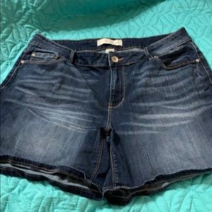 Blue jean shorts